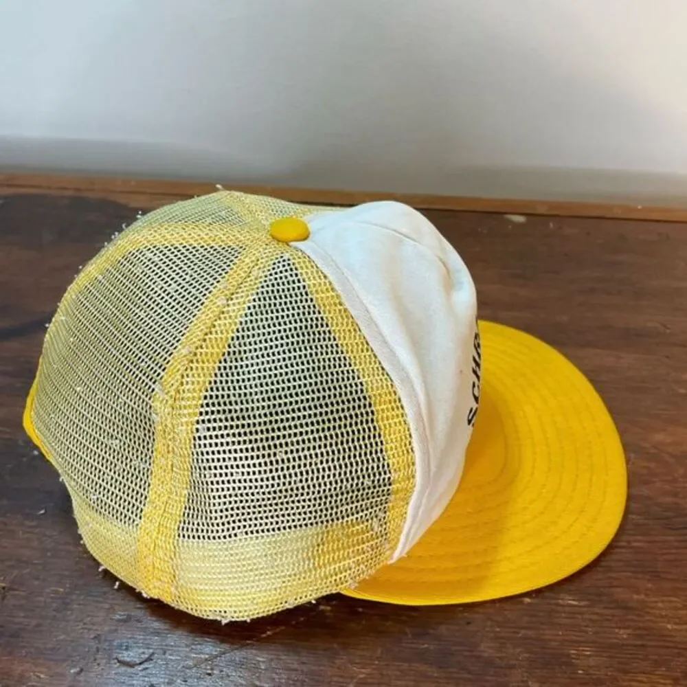 Vintage‎ Schroon Lake Yellow Mesh Trucker Snapback
